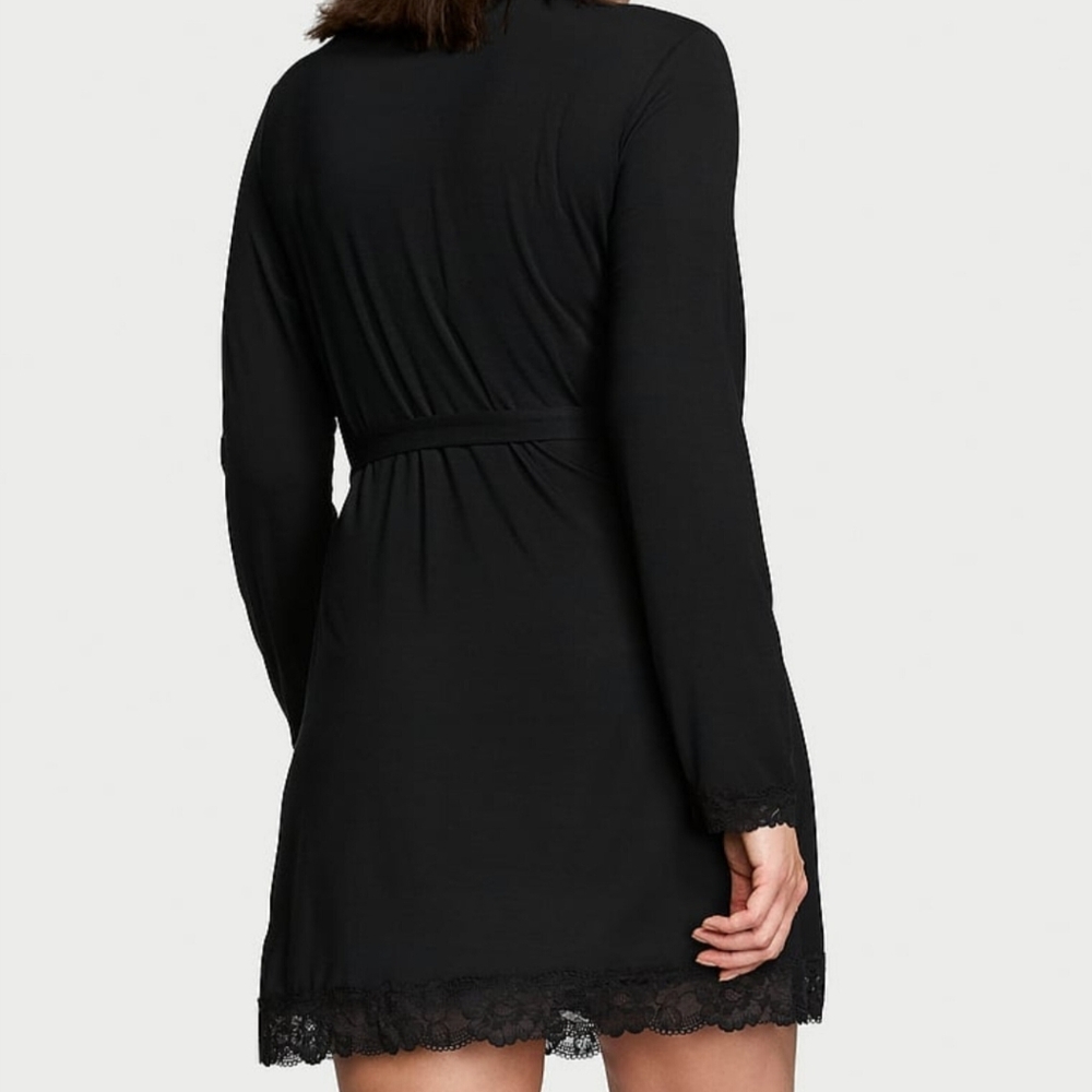 Victoria’s Secret Modal Lace-Trim Robe - Picture 3 of 3
